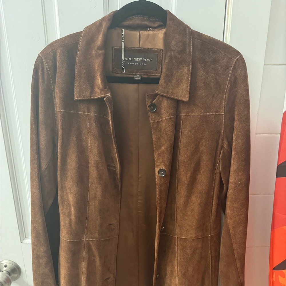 Marc New York by Andrew Marc Brown Suede Jacket